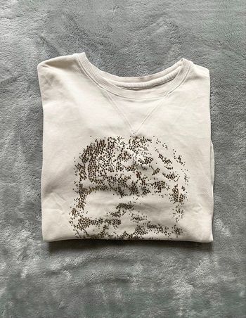 Sweat Zadig & Voltaire skull paillettes et manches ajourées - S