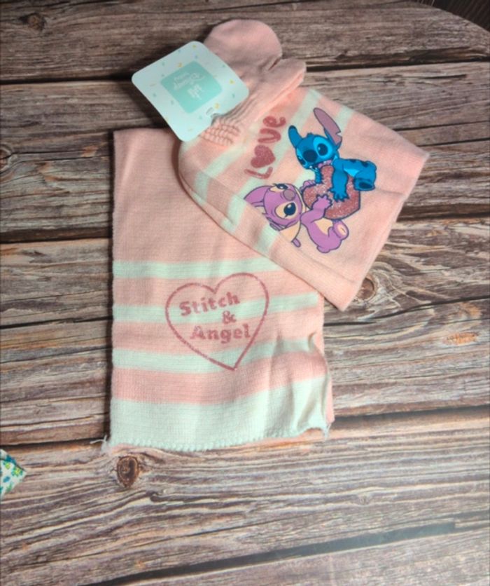 Ensemble gant bonnet écharpe stitch 48