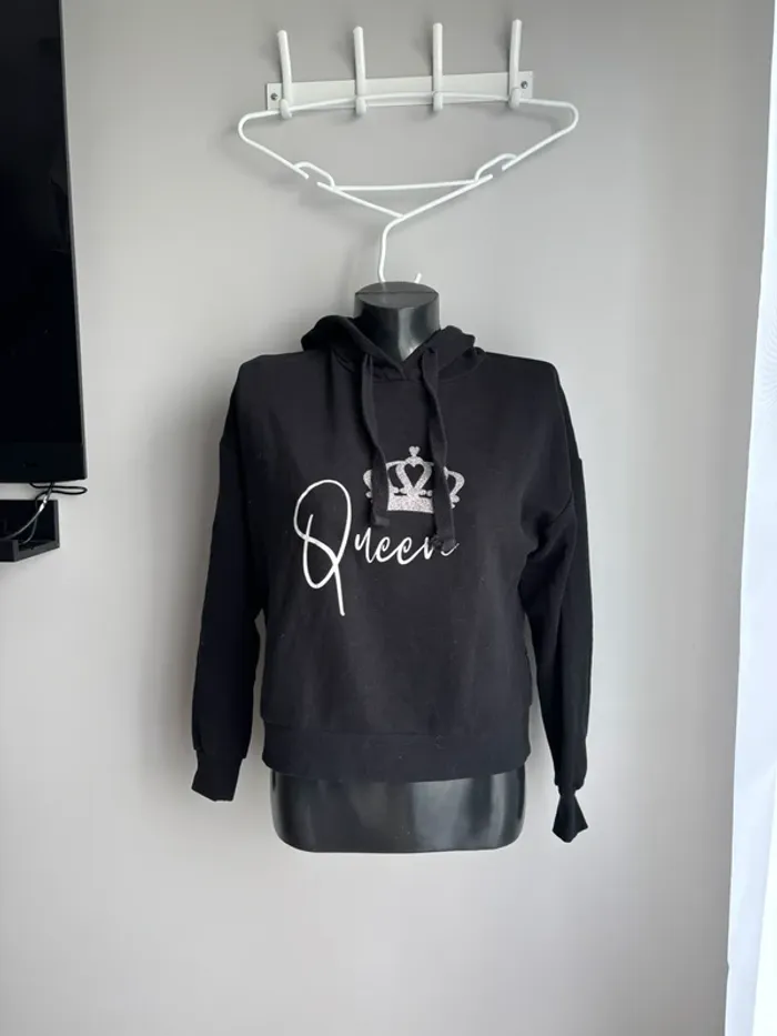 Sweat à capuche Pull & Bear Taille XS bien regarder toute les photos - photo numéro 2