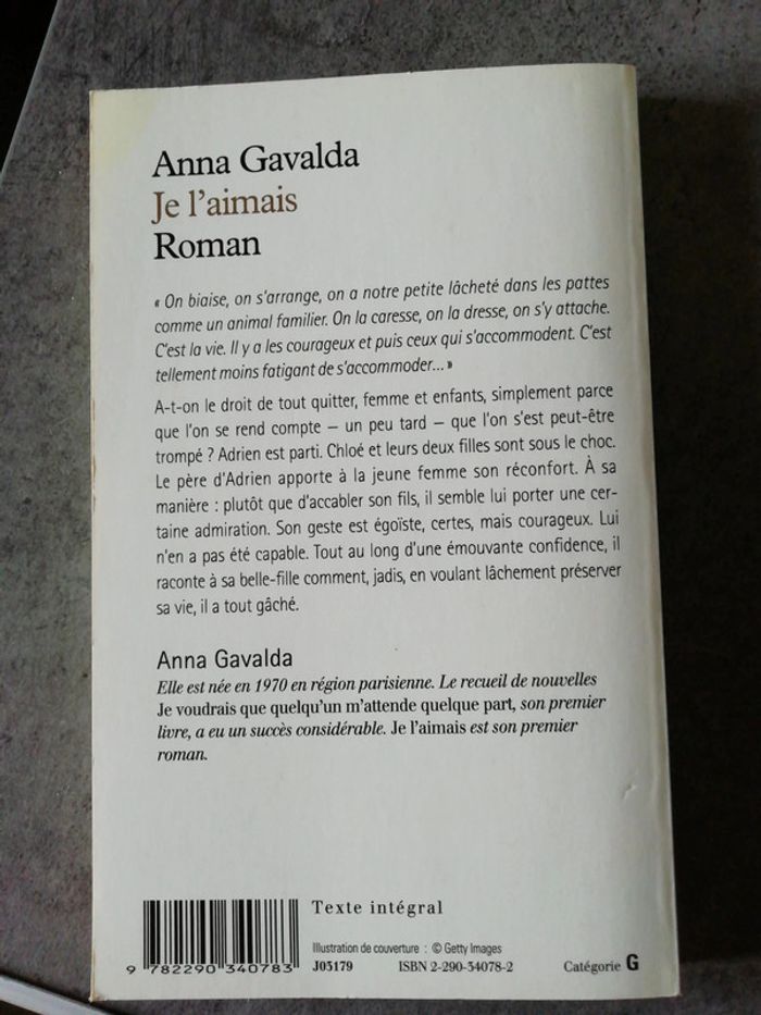Roman je l'aimais Anna gavalda - photo numéro 2