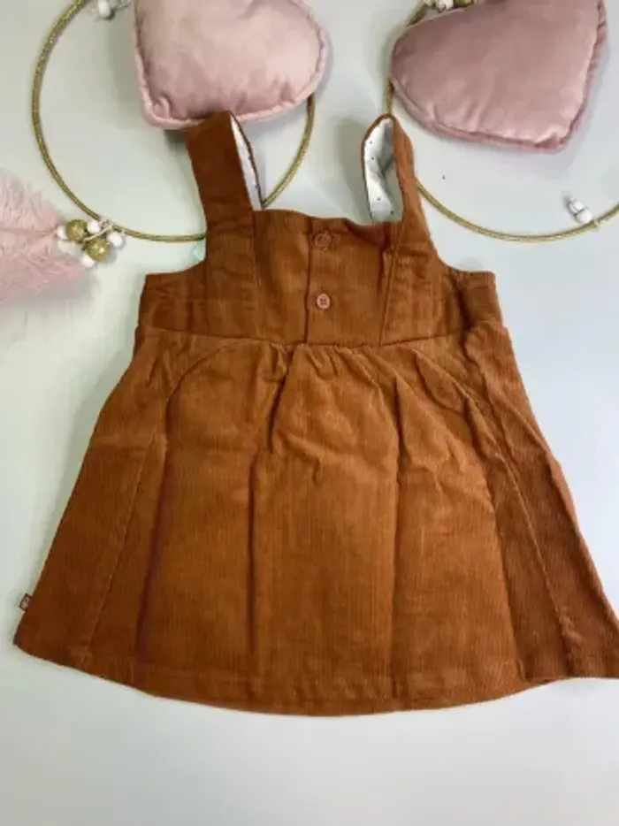 Robe bébé fille - neuf - velours - Obaïbi - Taille 12 mois - photo numéro 4