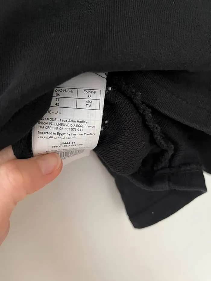 Veste noire Pimkie en coton noir taille 38 M - photo numéro 3