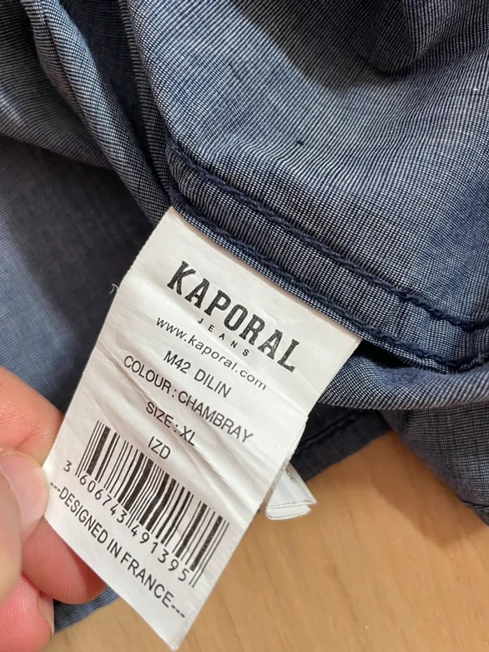 Chemise ML bleue - Kaporal - XL - photo numéro 6