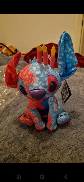 Peluche Stitch 7/12 Disney Neuf
