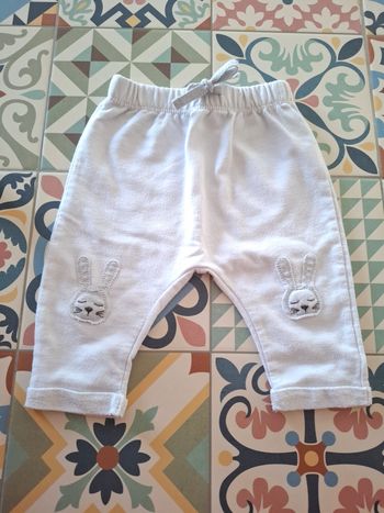 Pantalon motif lapin 3 mois