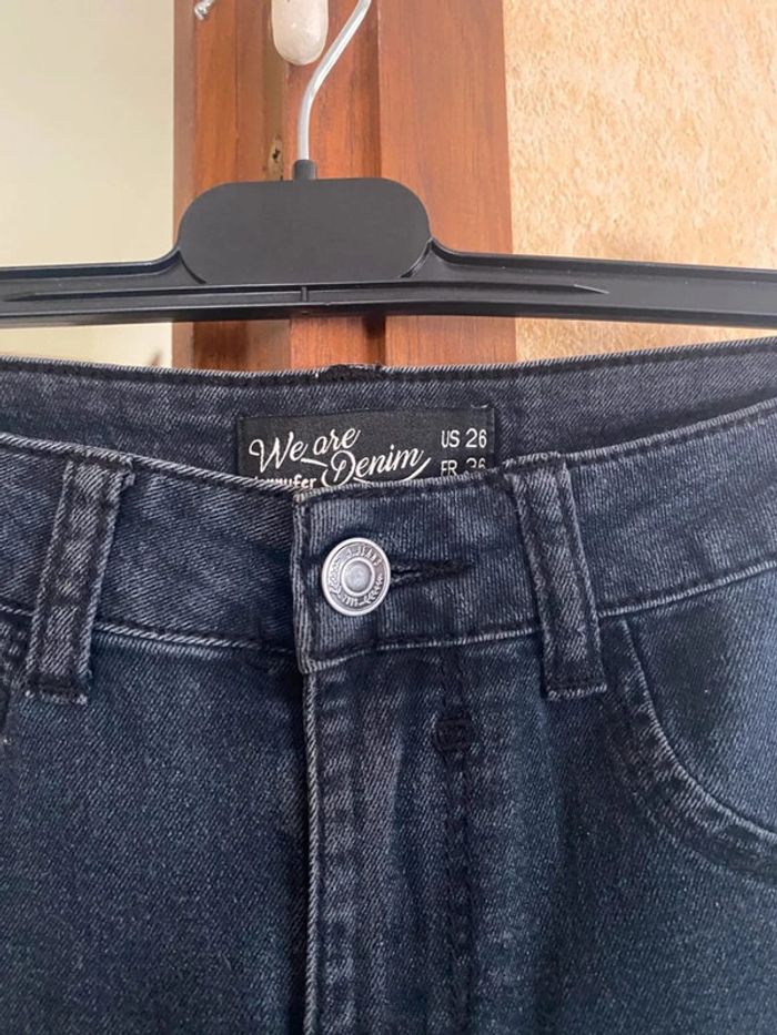 Jeans noir femme taille 36 très bon etat - photo numéro 4