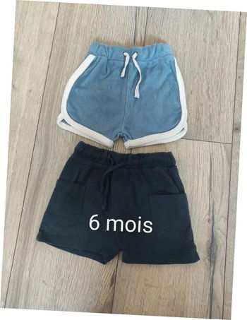 Lot deux shorts Vertbaudet 6 mois