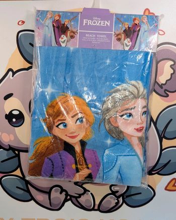 Disney - Serviette de plage en microfibre - La Reine des neiges.