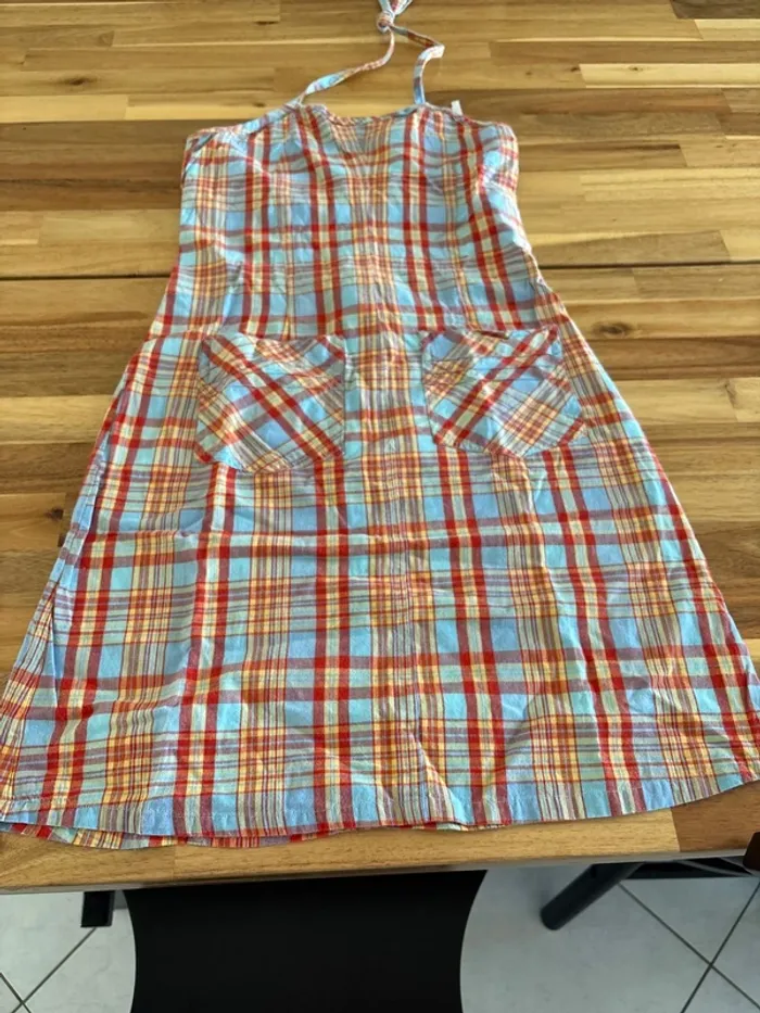 Robe dos nu effet madras - photo numéro 3