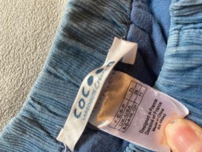 Lot 3 pantalons hiver doublé / velours 6 mois - photo numéro 3