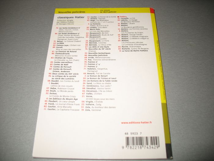 LIVRE : NOUVELLES POLICIÈRES "HATIER" - n°52 - photo numéro 2