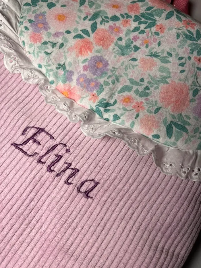 Sac à dos maternelle nounou velours perso - photo numéro 3