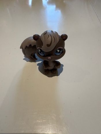 FIgurine Pet Shop écureuil gris clair et foncé