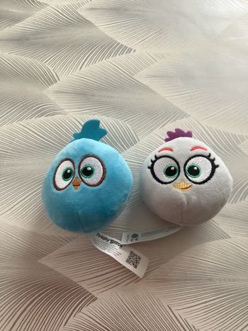Lot de 2 peluches angry birds