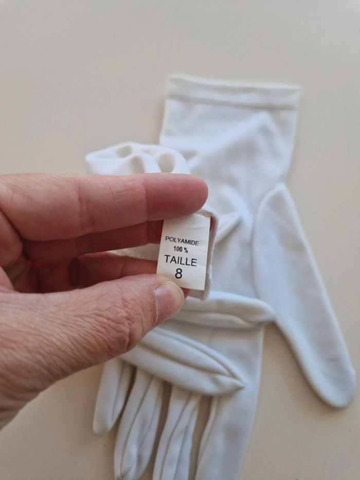 Gant blanc cérémonie - photo numéro 2