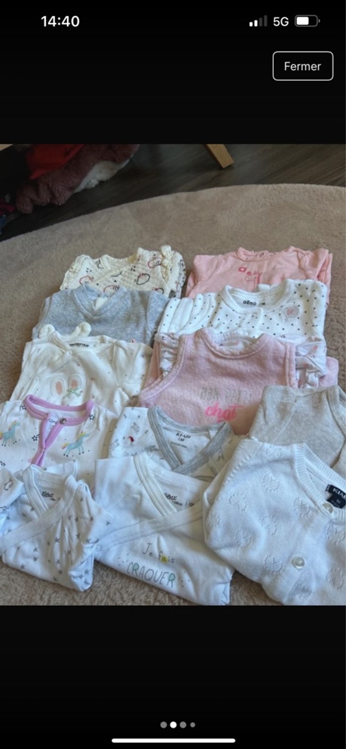 Lot fille - Taille 1 mois