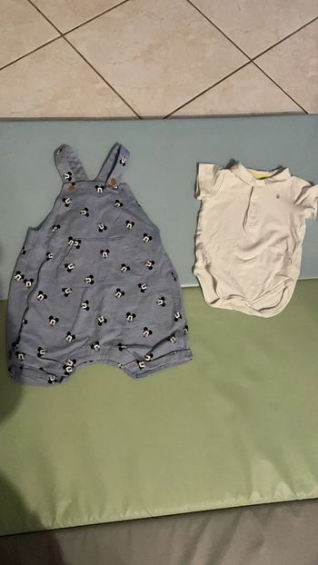 Lot salopette et body polo 9 mois