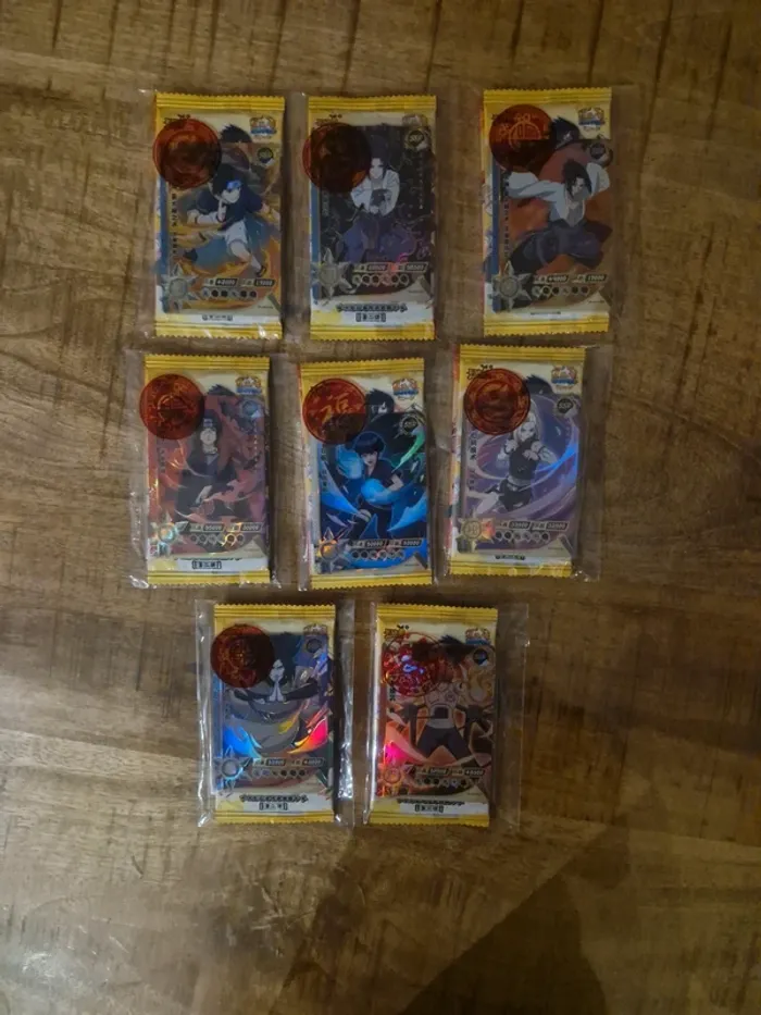 8 x 2 Boosters Naruto + 8 cartes SSR Chinois