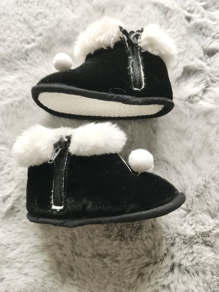 Chaussons velours noir 17 (Pat & Ripaton) - photo numéro 3