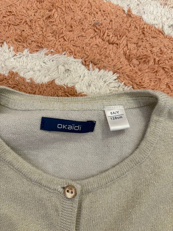 Boléro beige doré 8 ans Okaïdi - photo numéro 2