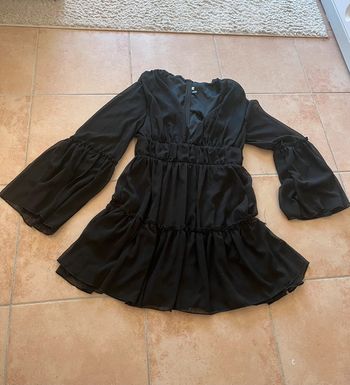 Robe noir manches longues
