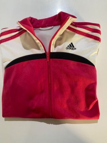 Vestes Adidas rose et blanc taille Xs