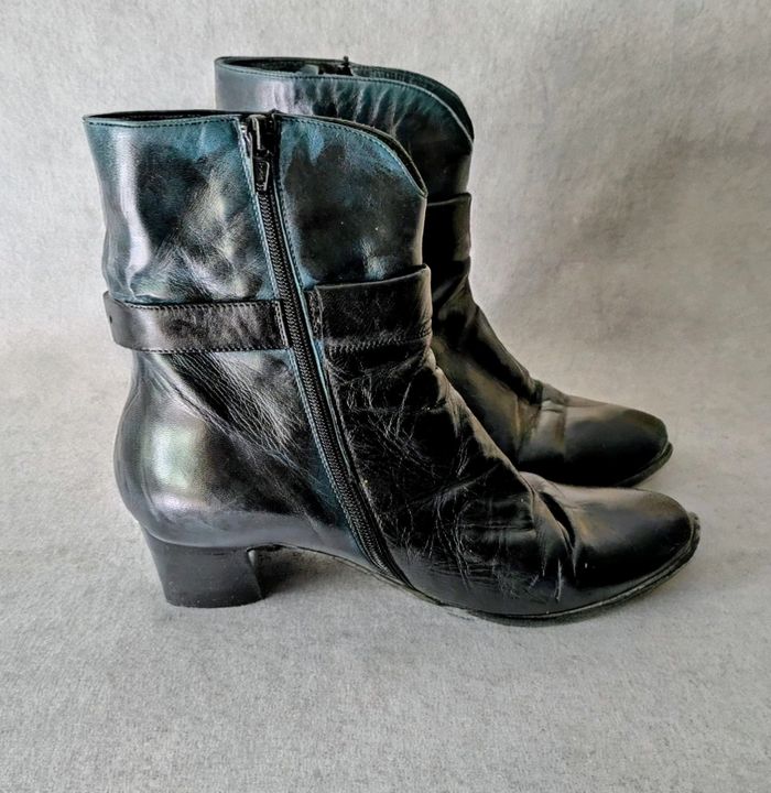 Bottines femme en cuir d'Italie - photo numéro 4