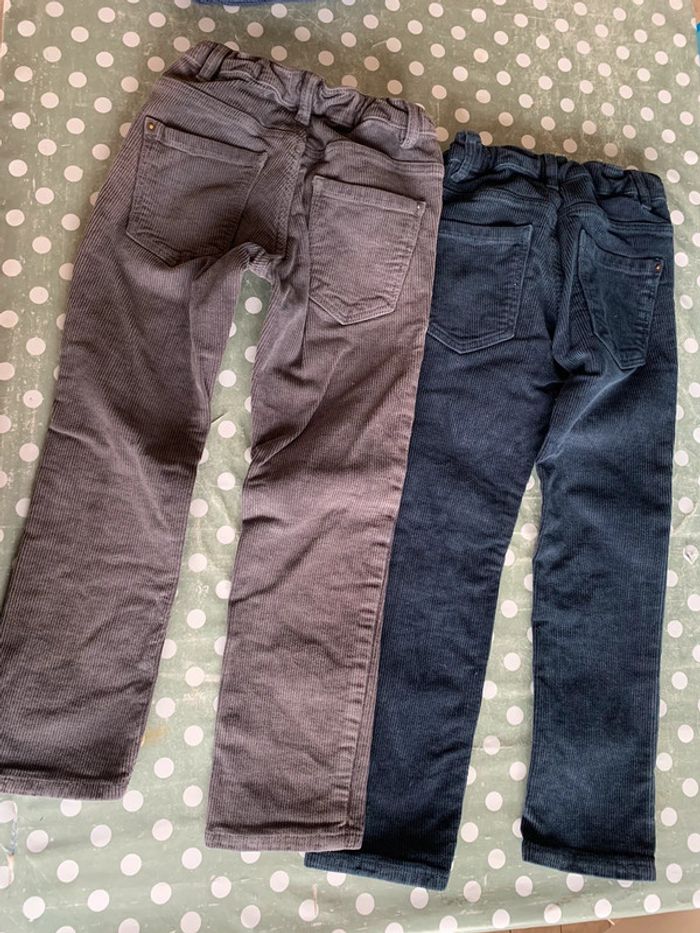 Lot 2 pantalons velour Kiabi 6 ans - photo numéro 6