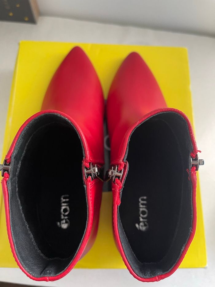 Bottines rouge Éram - photo numéro 4