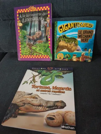 Livres dinosaure reptiles
