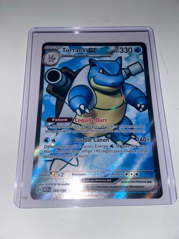 Carte Pokémon Tortank ex 184/165 de 151