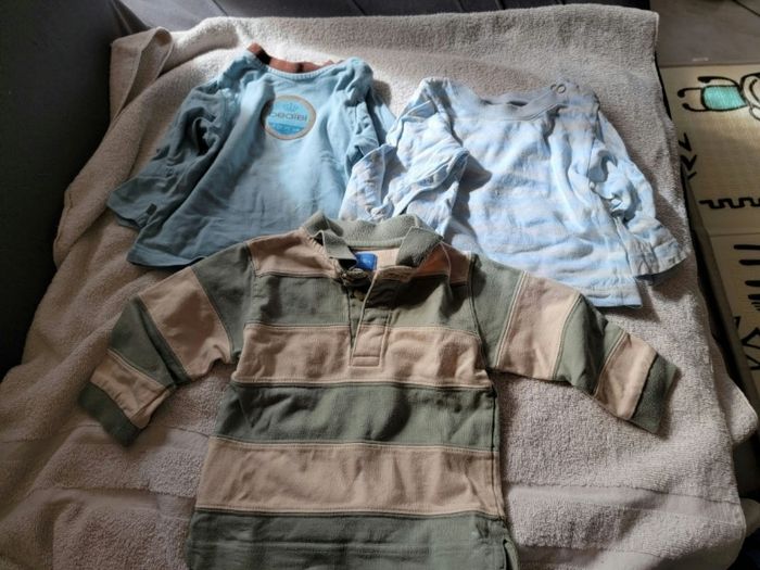 Lot de 6 tee-shirts manches longues 6 mois