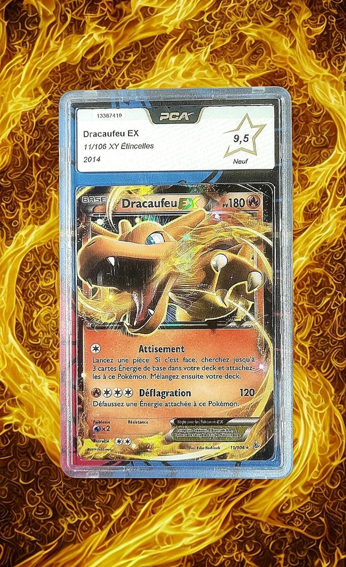 Dracaufeu EX 11/106 XY ETINCELLES PCA 9.5