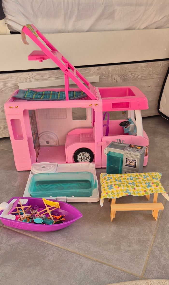 Camping car de rêve barbie