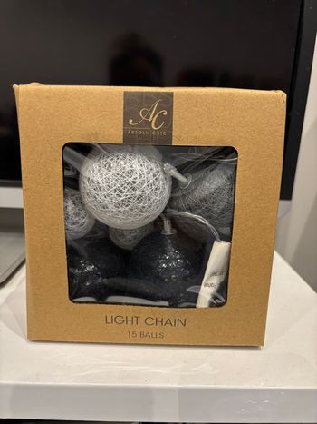 Guirlandes lumineuse 15 balles à piles