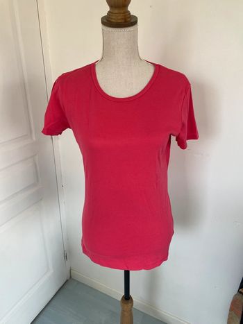 T shirt rose fuchsia domyos taille L