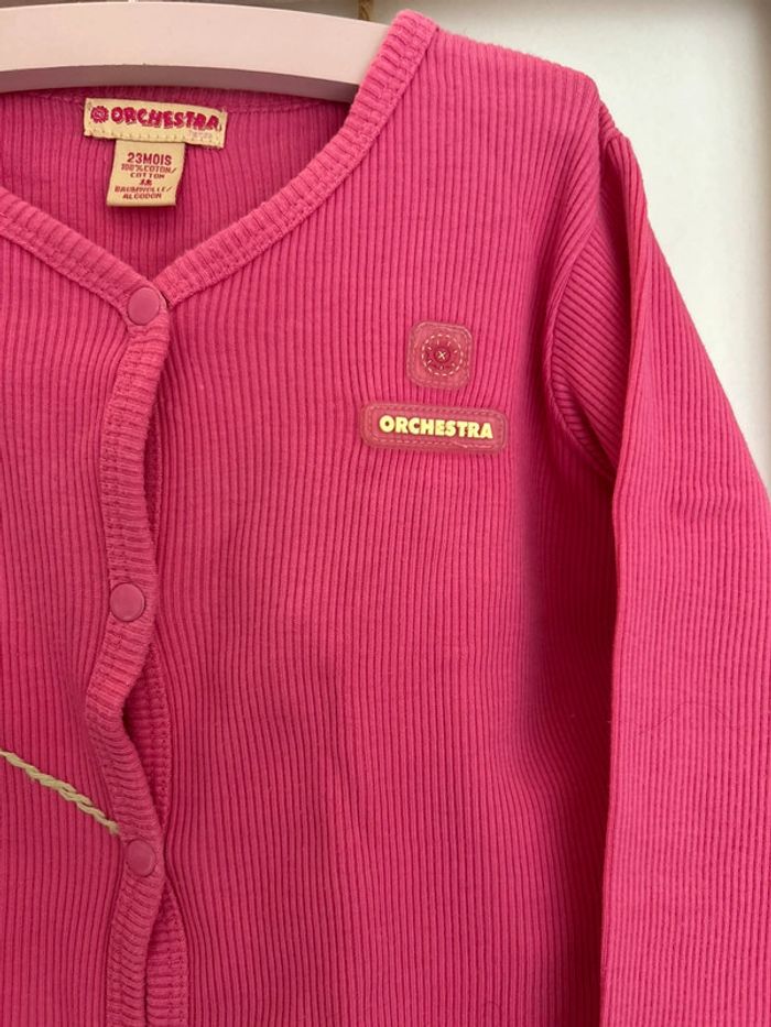 Ensemble gilet et t-shirt fille vintage - photo numéro 3
