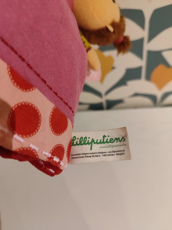 Doudou réversible Liz la coccinelle fée rose Lilliputiens - photo numéro 5