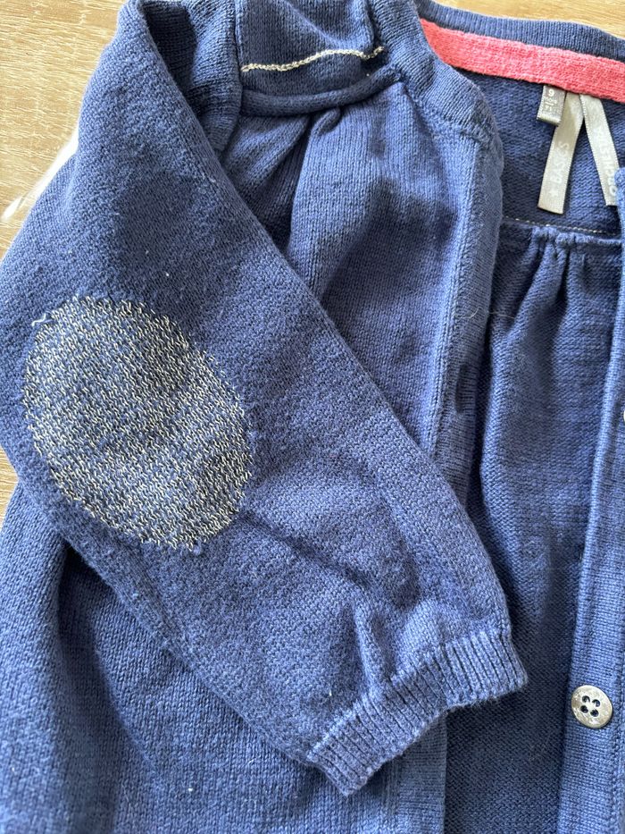 Gilet bleu paillettes Orchestra t.9m - photo numéro 2