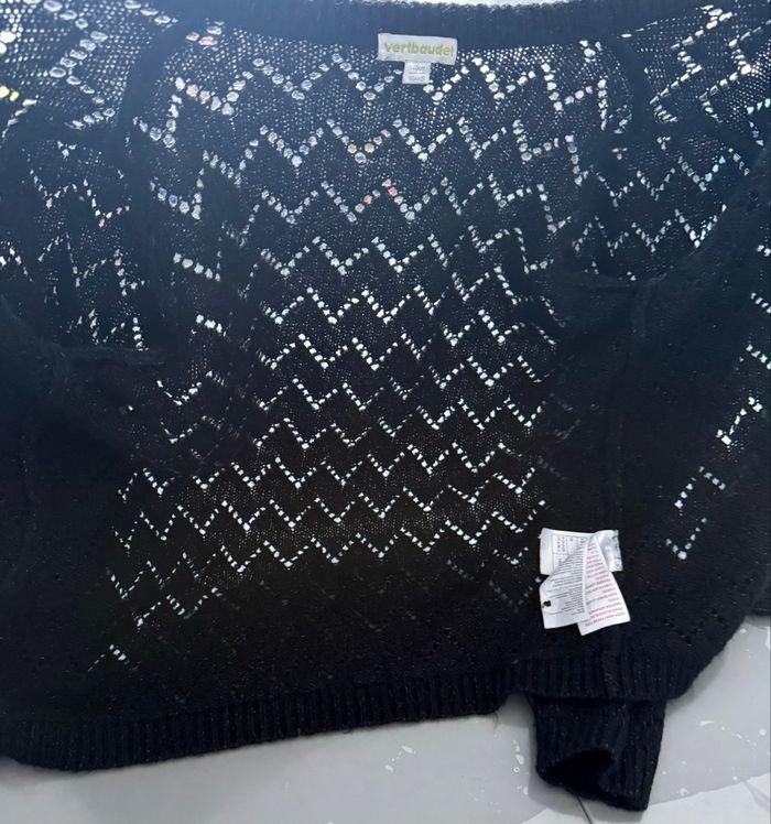 Beau cardigan gilet fille T 10 ans Vert Baudet couleur noir  Très bon état - photo numéro 4