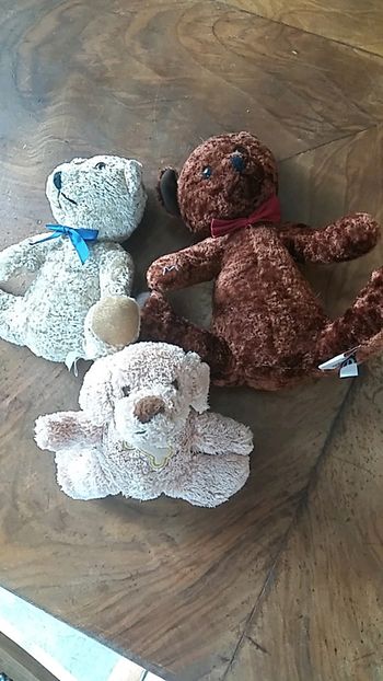 Lot de 3 ours en peluche