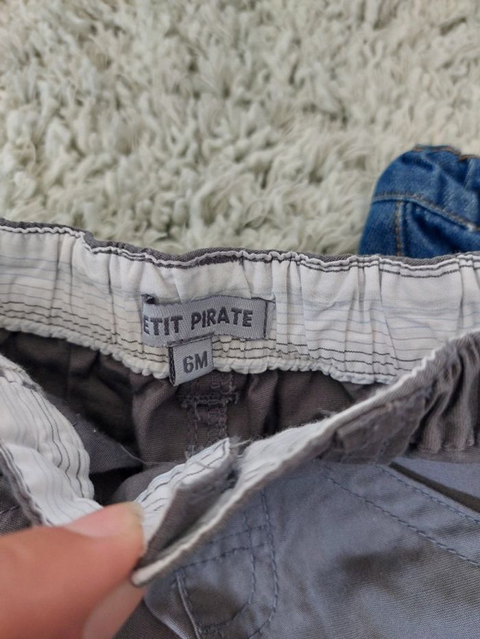 Lot 3 pantalon 6 mois (kiabi, Gémo et Petit pirate) - photo numéro 6
