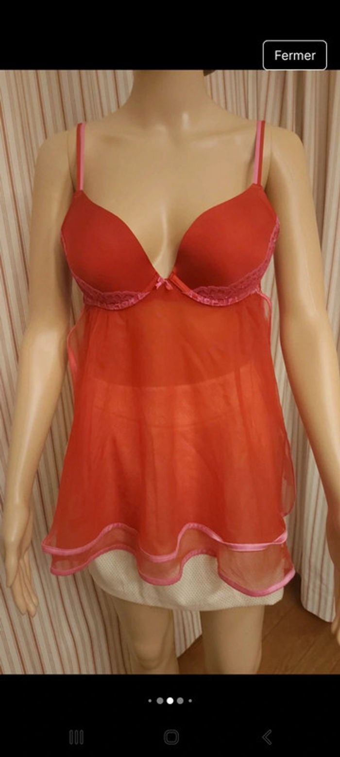 Nuisette rouge Hunkemöller taille M - photo numéro 7
