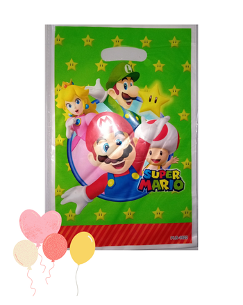 Lot de 10 sacs anniversaire Super Mario