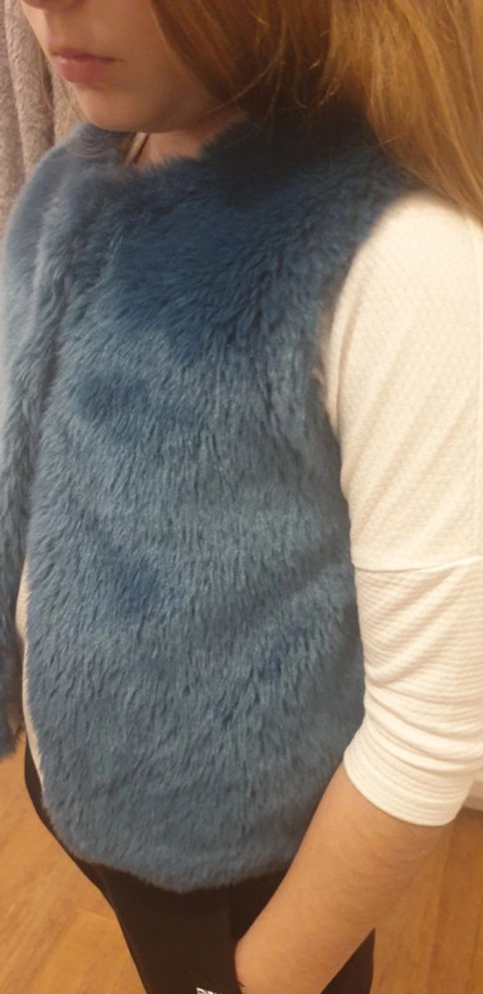 Gilet sans manche fourrure 8 ans - photo numéro 2