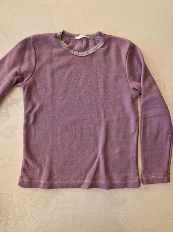 T-shirt fille mauve chaud 8 ans