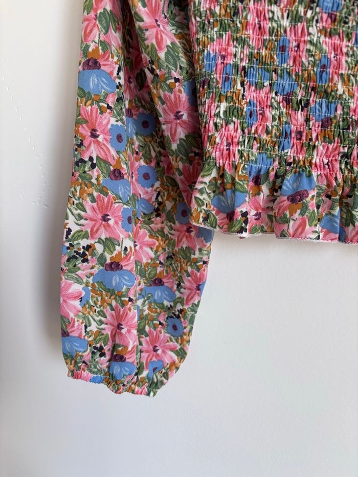 🌸 Tee shirt / Blouse à manches longues - Lilie rose Taille S/M - photo numéro 5