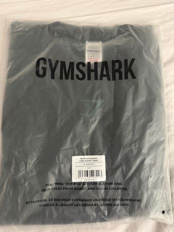 Gymshark Onyx 5.0 Seamless Long Sleeve T- Shirt - Black/Lift Green