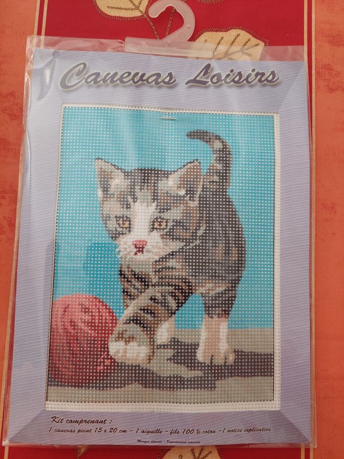 Canevas chat 15 x 20