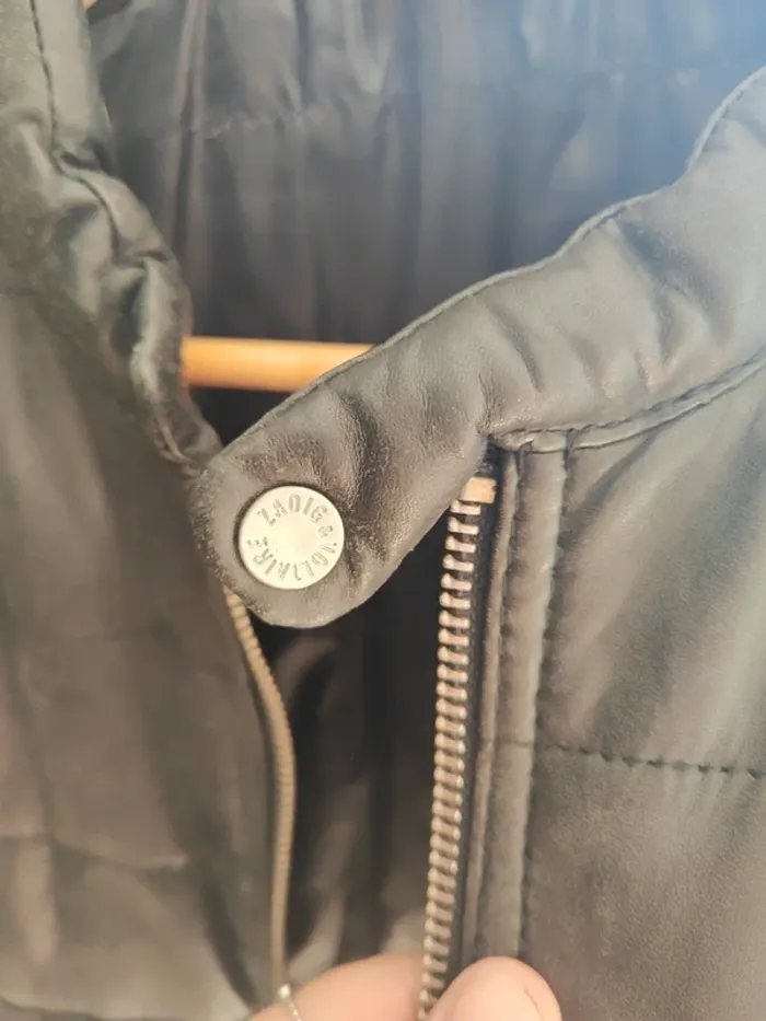 Veste en cuir Zadig et Voltaire homme taille L - photo numéro 2